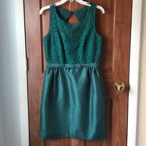 Emerald green cocktail dress